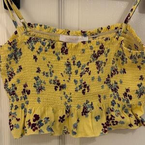Olivaceous Yellow Floral Camisole